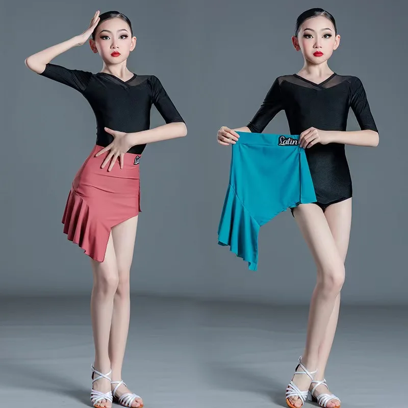 New Dance Uniform Latin Dance Dresses Practice uniform Children's competition Latin dance split Top and Skirt Girl Dance Wear
New Dance Uniform Latin Dance Dresses Practice uniform Children's competition Latin dance split Top and Skirt Girl Dance Wear