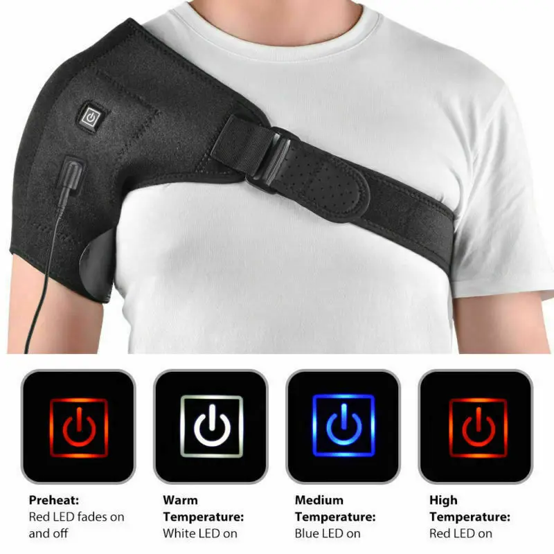 Electric Heat Therapy Adjustable Shoulder Brace Back Support Belt For Dislocated Shoulder Rehabilitation Injury Pain Wrap
Electric Heat Therapy Adjustable Shoulder Brace Back Support Belt For Dislocated Shoulder Rehabilitation Injury Pain Wrap