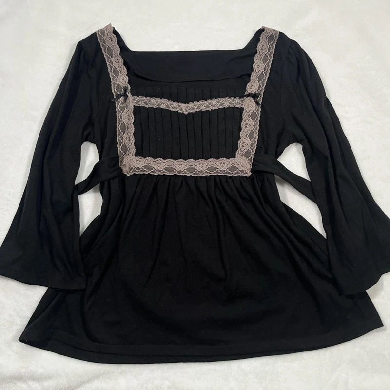 00s Retro Y2K Aesthetic Tie Up Waist Crop Tops Kawaii Coquette Grunge T-shirt Lace Trim Square Collar Half Sleeve Milkmaid Tees
00s Retro Y2K Aesthetic Tie Up Waist Crop Tops Kawaii Coquette Grunge T-shirt Lace Trim Square Collar Half Sleeve Milkmaid Tees