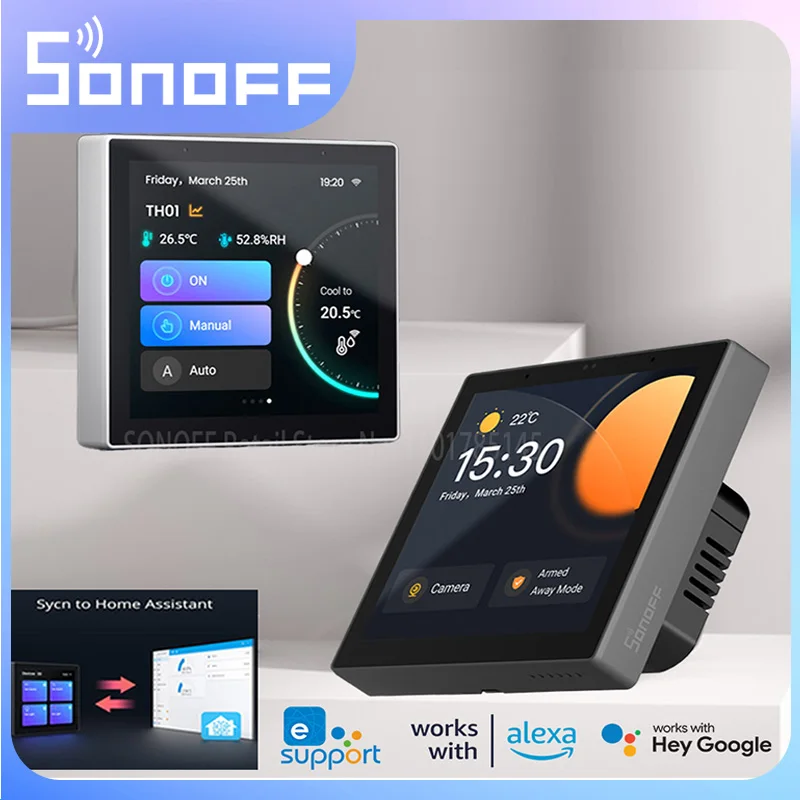 

Панель управления SONOFF NSPanel Pro для умного дома, настенный выключатель с термостатом, с поддержкой Alexa, ЕС
