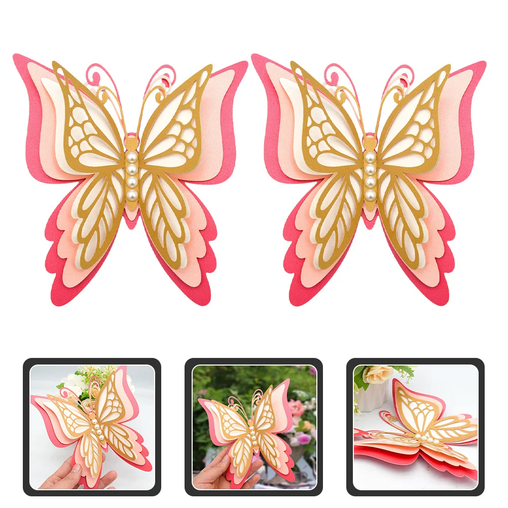 2pcs Large Paper Butterflies Decals Wall Decorative Stickers 3D Butterflies Ornaments
2pcs Large Paper Butterflies Decals Wall Decorative Stickers 3D Butterflies Ornaments