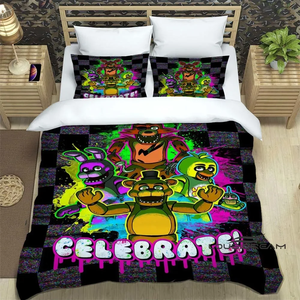 Horror Game F-Fnaf Bedding Set Cartoon 3D Printing Home Decoration Boy Girl King Size Bedding Set Quilt Cover Pillowcas
Horror Game F-Fnaf Bedding Set Cartoon 3D Printing Home Decoration Boy Girl King Size Bedding Set Quilt Cover Pillowcas