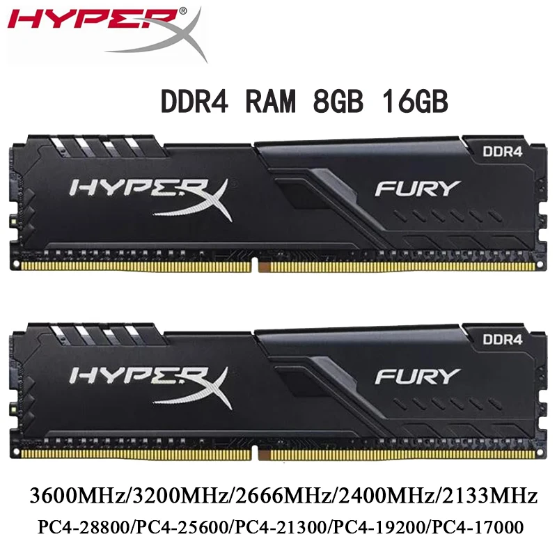 Фото Оперативная Память DDR4 8 ГБ 16 32 3600 МГц 3200 2400 2133 2666 память для настольного компьютера