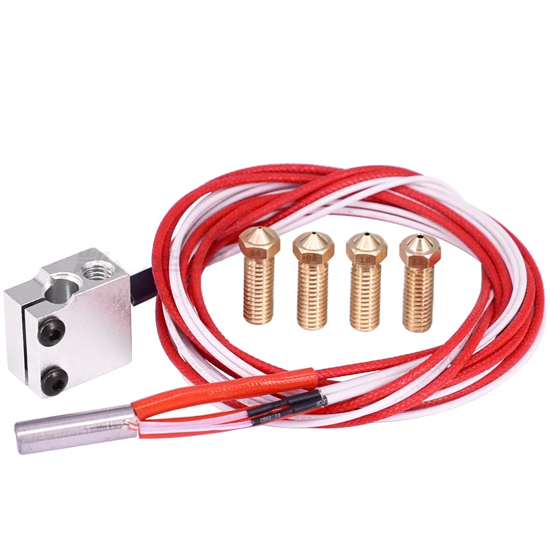 Extruder Heater Block Hotend 12V40W Drill Bits nozzle Cleaning Printers Thermistors V5 V6 1.75mm 3D Parts Printers Kit
Extruder Heater Block Hotend 12V40W Drill Bits nozzle Cleaning Printers Thermistors V5 V6 1.75mm 3D Parts Printers Kit