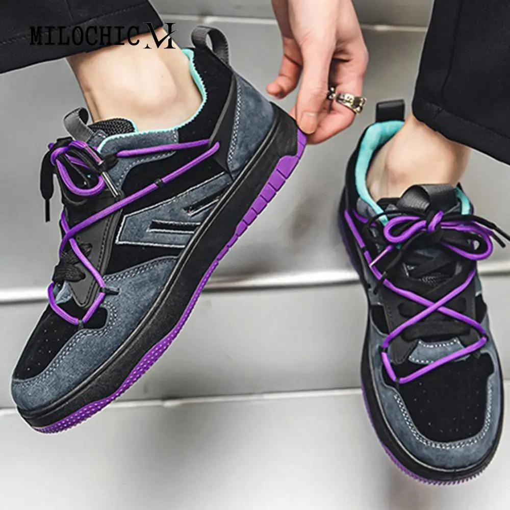 Mens Running Shoes Wear-Resistant PU Leather Walking Sneakers Comfortable Platform Sneakers Lightweight for Outdoor Travel
Mens Running Shoes Wear-Resistant PU Leather Walking Sneakers Comfortable Platform Sneakers Lightweight for Outdoor Travel