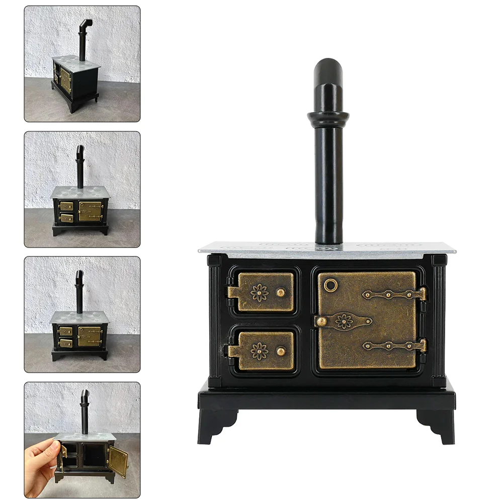 

Stove Miniature Mini Furniture Cooking Kitchen Cooktop House Bench Prop Cook Model Accessories Toy Utensils Decoration Tiny