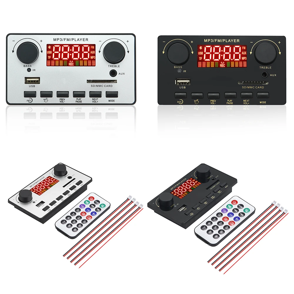 2*40W 80W Amplifier Bluetooth 5.0 MP3 Player WAV Decoder Board 12V Car FM Radio Module Support TF USB AUX Handsfree Call Record
2*40W 80W Amplifier Bluetooth 5.0 MP3 Player WAV Decoder Board 12V Car FM Radio Module Support TF USB AUX Handsfree Call Record