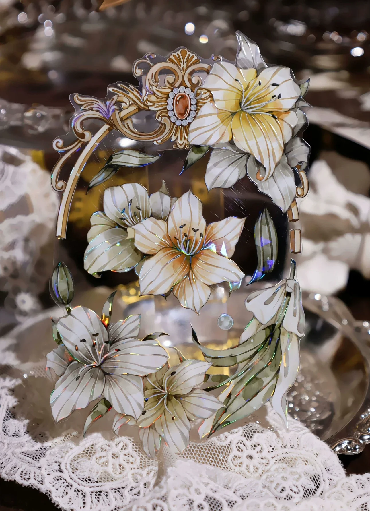 1loop Vintage Lily Flower Masking Washi Shiny PET Tapes DIY Decoration Materials
1loop Vintage Lily Flower Masking Washi Shiny PET Tapes DIY Decoration Materials