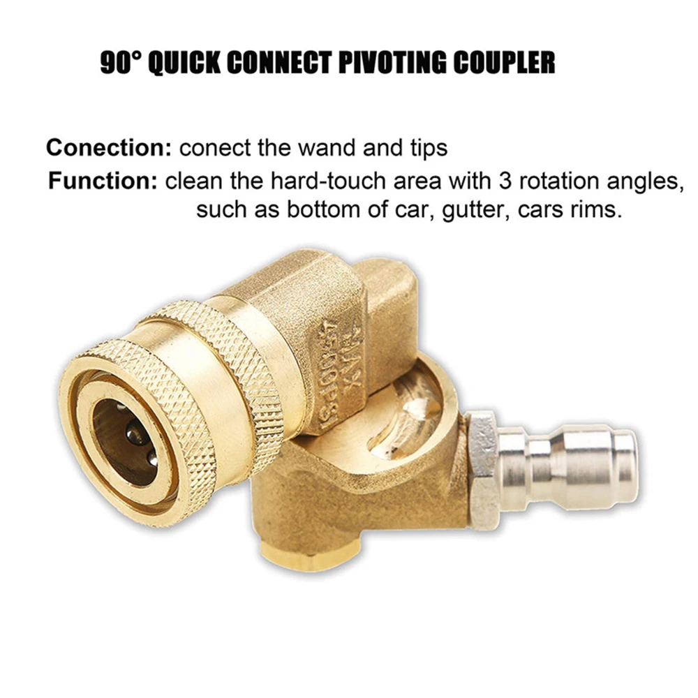High Pressure Washer Rotary Joint Nozzle 180 Degrees Rotation 5 Angles 4500psi Stainless Steel Brass Quick Connector
High Pressure Washer Rotary Joint Nozzle 180 Degrees Rotation 5 Angles 4500psi Stainless Steel Brass Quick Connector