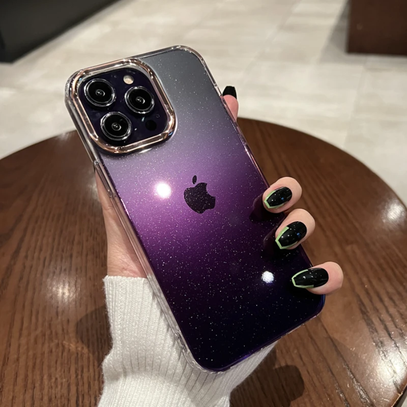 For iPhone 14Pro Case Luxury Glitter Clear Shockproof Case For iPhone 11 12 13 Pro Max Plating Camera Lens Cover Protective Case
For iPhone 14Pro Case Luxury Glitter Clear Shockproof Case For iPhone 11 12 13 Pro Max Plating Camera Lens Cover Protective Case
