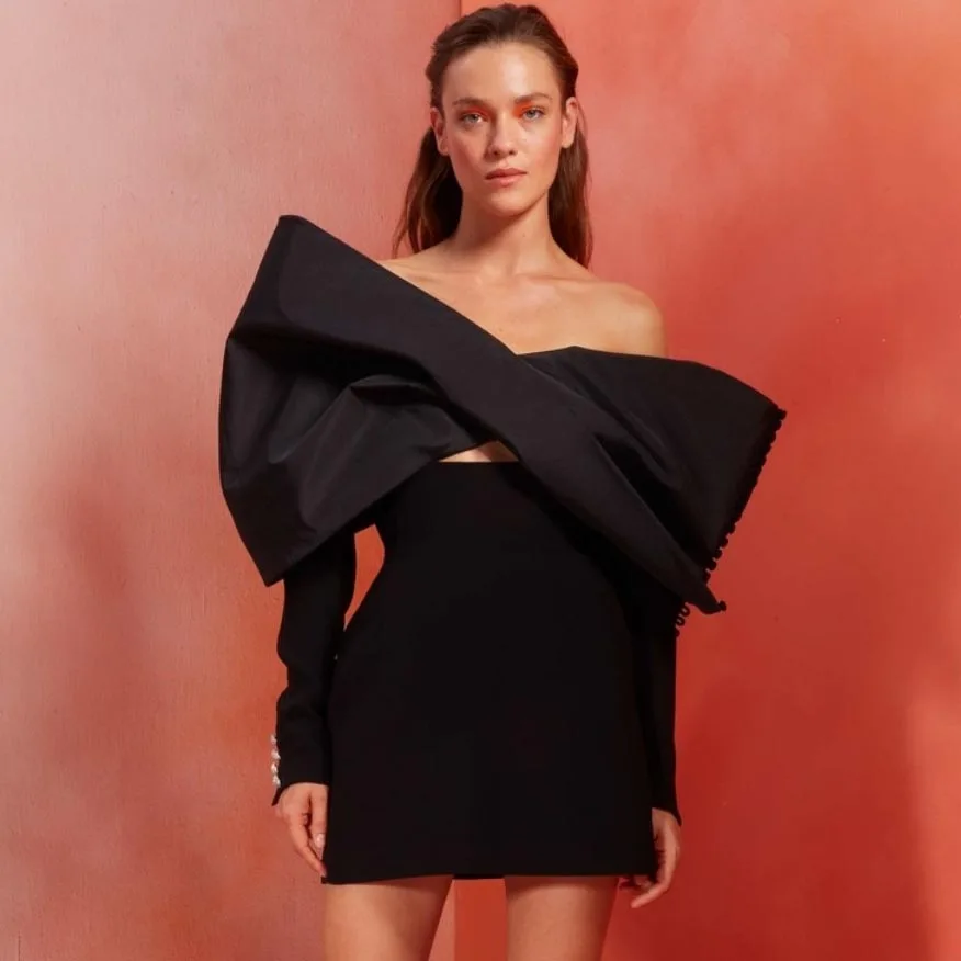 Off Shoulder Party Dress Big Bow Necking Long Sleeve Mini Dress Black Satin Dress Open Back Prom Dresses With Zipper Ever Pretty
Off Shoulder Party Dress Big Bow Necking Long Sleeve Mini Dress Black Satin Dress Open Back Prom Dresses With Zipper Ever Pretty