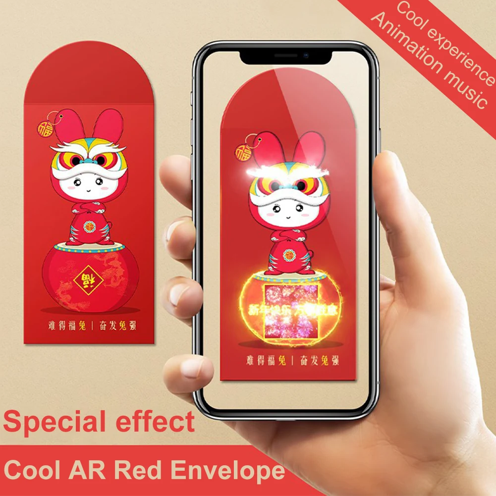 6Pcs Red Envelopes Chinese New Year 2023 Rabbit HongBao AR Red Pockets Spring Festival HongBao Money Packing Bag Wedding Gift
6Pcs Red Envelopes Chinese New Year 2023 Rabbit HongBao AR Red Pockets Spring Festival HongBao Money Packing Bag Wedding Gift