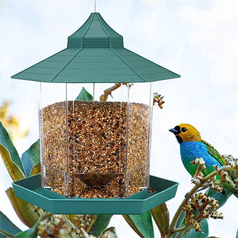 Wild Bird Feeder Outside Anti Squirrel Hanging Bird Feeder For Garden Patio Outdoor Decoration
Wild Bird Feeder Outside Anti Squirrel Hanging Bird Feeder For Garden Patio Outdoor Decoration