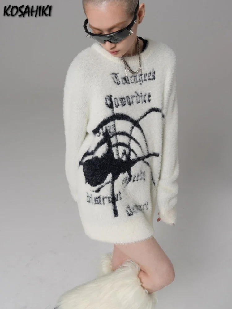 Y2k Sweater Aesthetic Fairycore Spider Jacquard Tops Fashion Women Harajuku Streetwear Pullover Knitted Clothes
Y2k Sweater Aesthetic Fairycore Spider Jacquard Tops Fashion Women Harajuku Streetwear Pullover Knitted Clothes