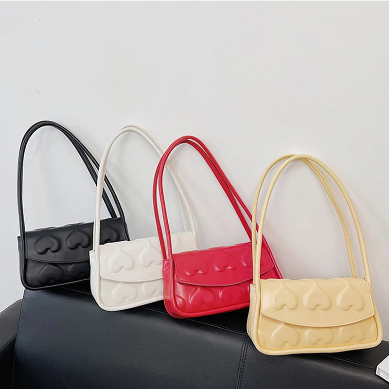 New Style Shoulder Bags For Women Vintage Armpit Shoulder Handbag Flap Retro Baguet Hand Bag Cute Heart Pattern Clutches Luxury
New Style Shoulder Bags For Women Vintage Armpit Shoulder Handbag Flap Retro Baguet Hand Bag Cute Heart Pattern Clutches Luxury