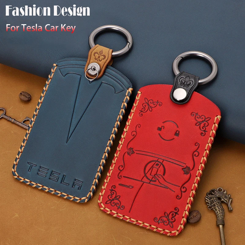 Кожаный чехол-брелок ручной работы для Tesla Model S 3 X Y 100%, автомобильные аксессуары
Кожаный чехол-брелок ручной работы для Tesla Model S 3 X Y 100%, автомобильные аксессуары
