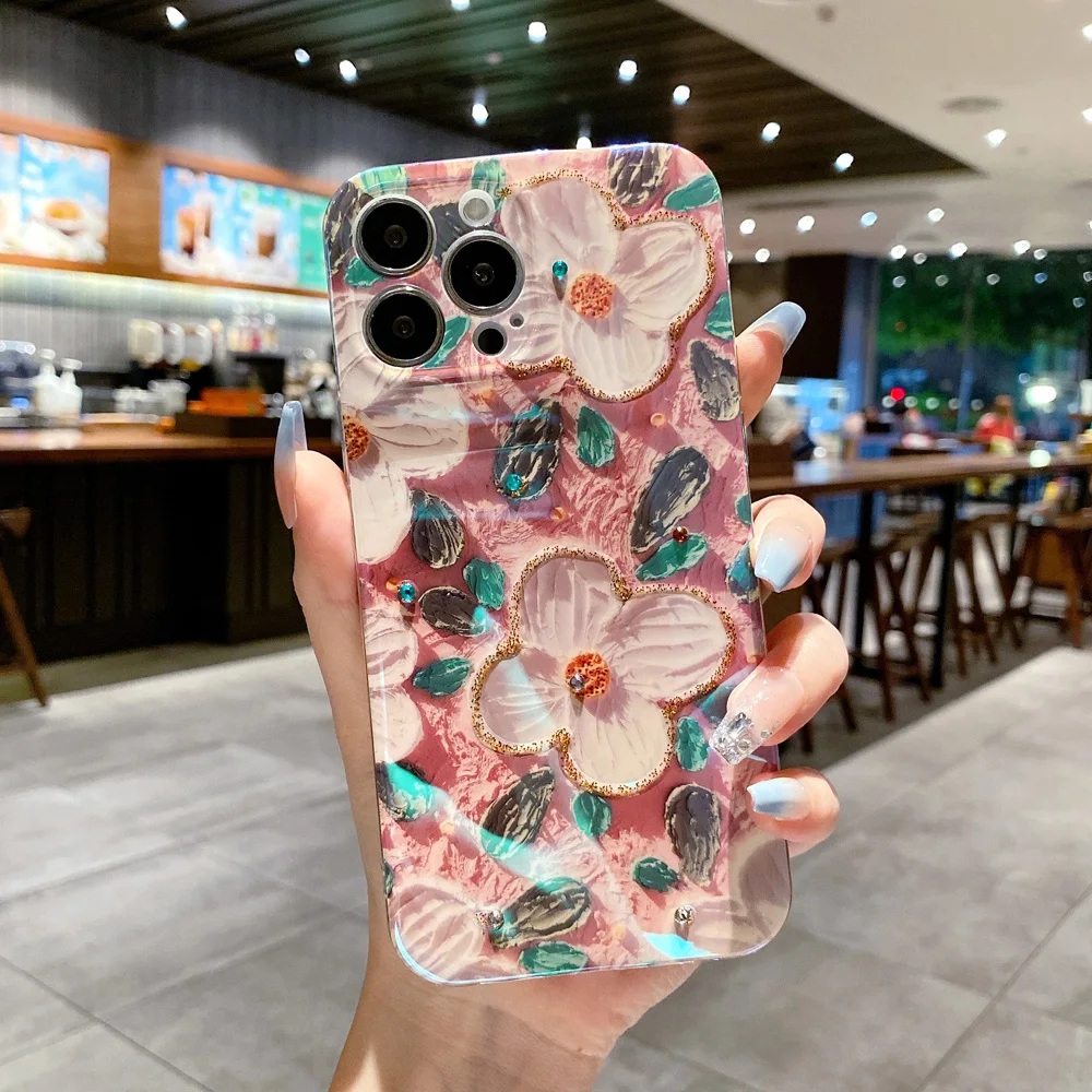 Fashion Laser Flowers Daisy Phone Case For iPhone 14 13 12 11 Pro Max X XS XR 7 8 Plus SE 2020 Soft Silicone Back Cover Cases
Fashion Laser Flowers Daisy Phone Case For iPhone 14 13 12 11 Pro Max X XS XR 7 8 Plus SE 2020 Soft Silicone Back Cover Cases