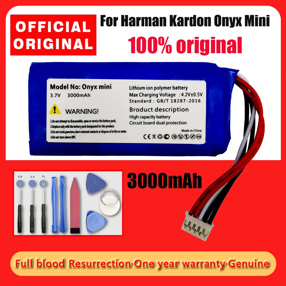 Original CP-HK07 P954374 3000mAh Onyx Mini Speaker Replacement Battery for Harman/Kardon Onyx Mini Li-polymer Batteries + Tools
Original CP-HK07 P954374 3000mAh Onyx Mini Speaker Replacement Battery for Harman/Kardon Onyx Mini Li-polymer Batteries + Tools