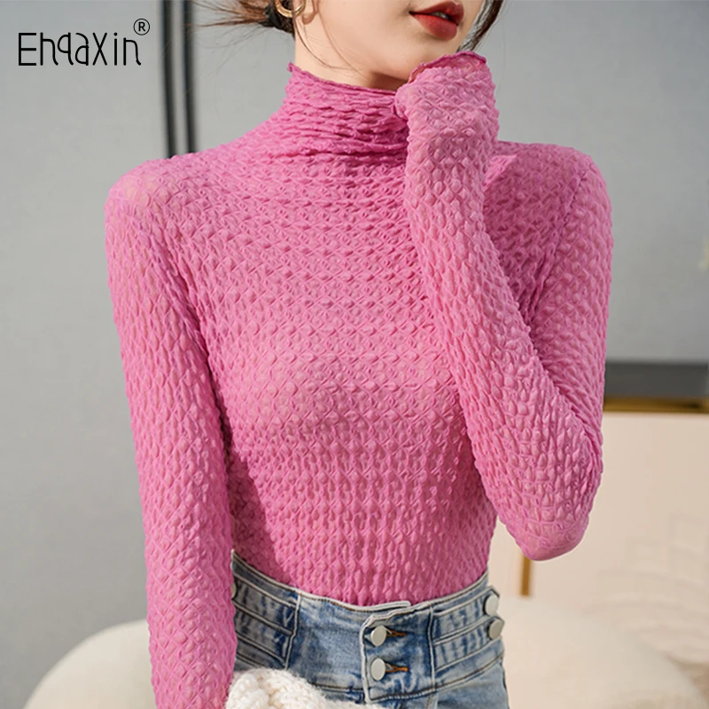 EHQAXIN 2022 Autumn Winter Womens Shirt Fashion High Collar Temperament Lace Undercoat Women's Mesh Hollow Sweet Plush Top S-3XL
EHQAXIN 2022 Autumn Winter Womens Shirt Fashion High Collar Temperament Lace Undercoat Women's Mesh Hollow Sweet Plush Top S-3XL