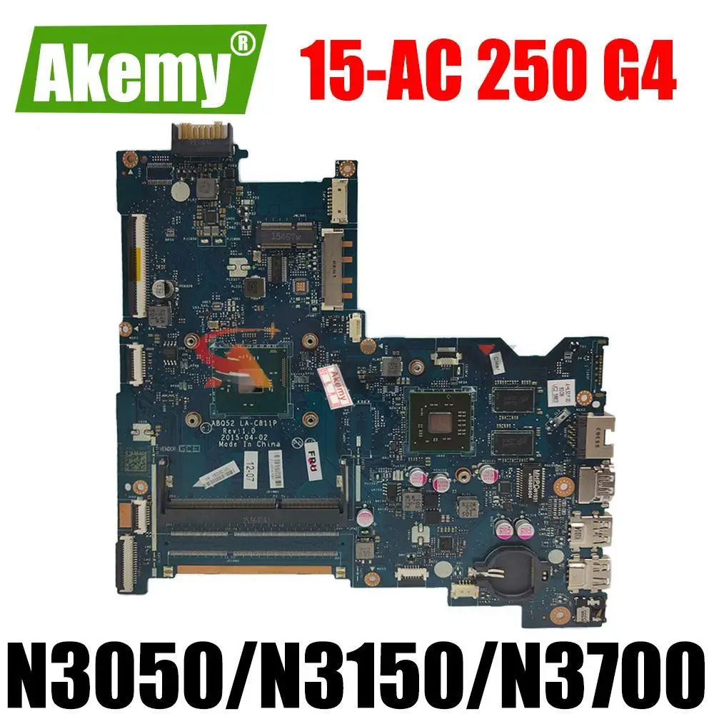 For HP 250 G4 15-AC laptop motherboard Mainboard ABQ52 LA-C811P motherboard with CPU N3050 N3150 N3700
For HP 250 G4 15-AC laptop motherboard Mainboard ABQ52 LA-C811P motherboard with CPU N3050 N3150 N3700