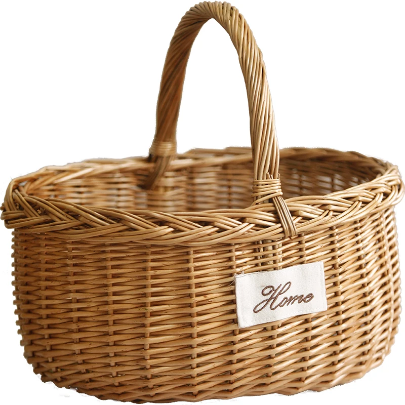Handmade Wicker Woven Outdoor Picnic Basket Portable Shopping Basket Fruit Basket Bamboo Woven Bamboo Basket Storage Basket
Handmade Wicker Woven Outdoor Picnic Basket Portable Shopping Basket Fruit Basket Bamboo Woven Bamboo Basket Storage Basket