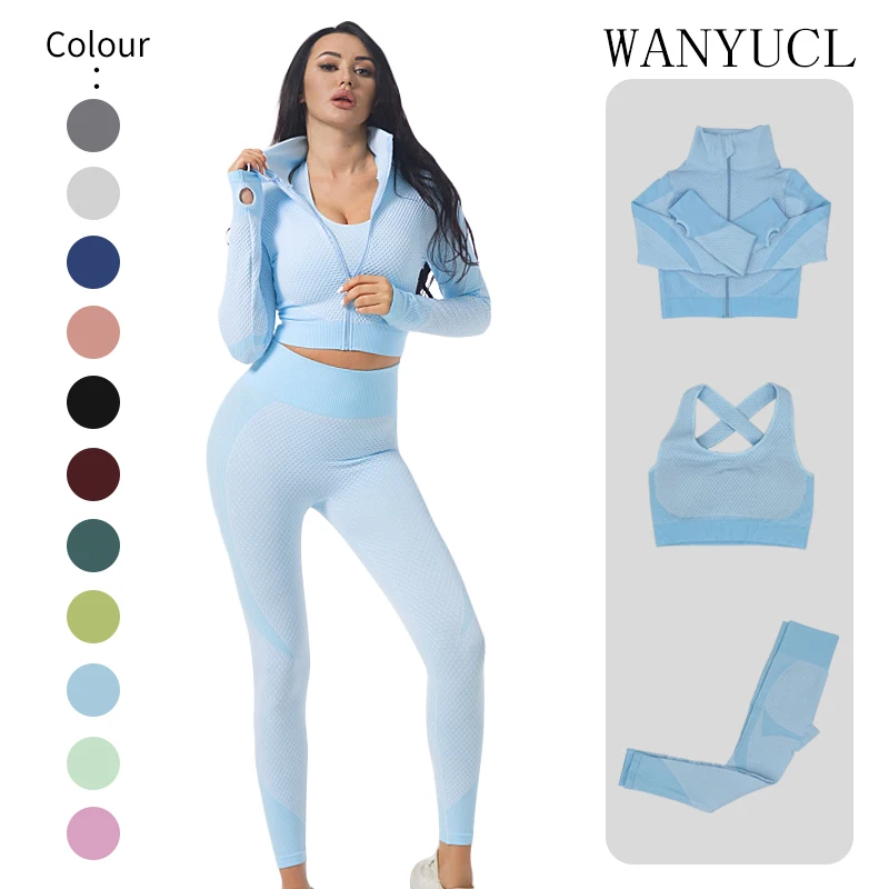 2/3Pcs Seamless Yoga Set Gym Fitness Clothing Women Yoga Suit Sportswear Female Workout Leggings Top Sport Clothes Training Suit
2/3Pcs Seamless Yoga Set Gym Fitness Clothing Women Yoga Suit Sportswear Female Workout Leggings Top Sport Clothes Training Suit