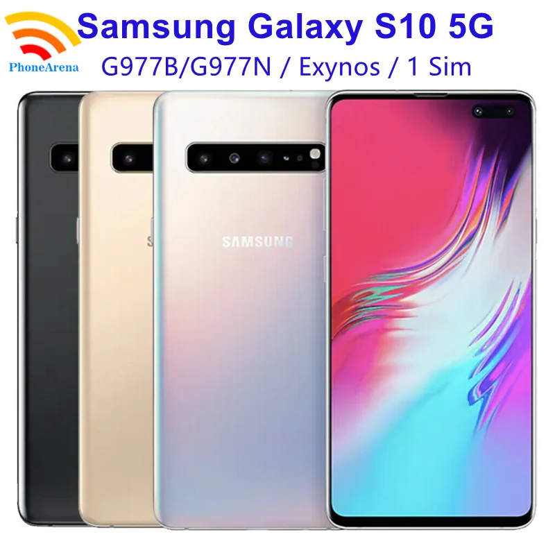 Original Samsung Galaxy S10 5G G977N G977B 95% New Unlocked 5G Cell Phone 6.7" 8GB RAM 256/512GB ROM Octa Core NFC CellPhone
Original Samsung Galaxy S10 5G G977N G977B 95% New Unlocked 5G Cell Phone 6.7" 8GB RAM 256/512GB ROM Octa Core NFC CellPhone