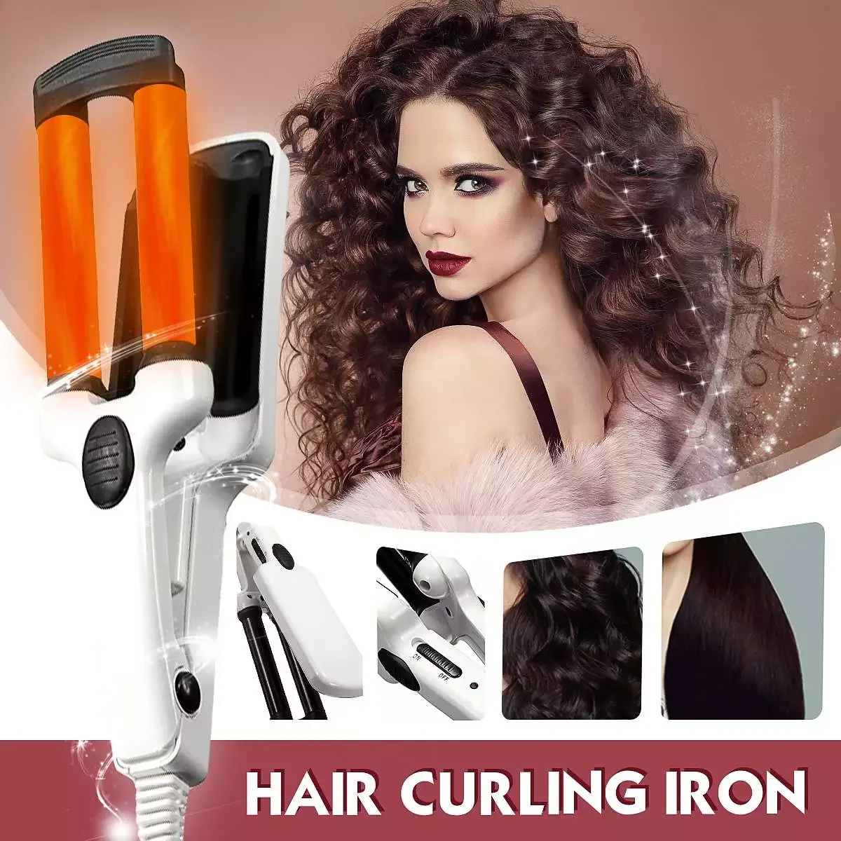 3 Barrel Ceramic Hair Curler Crimper Curling Irons Tong Waving Wand Roller Salon Tools Personal Beauty Care Appliance 200V
3 Barrel Ceramic Hair Curler Crimper Curling Irons Tong Waving Wand Roller Salon Tools Personal Beauty Care Appliance 200V