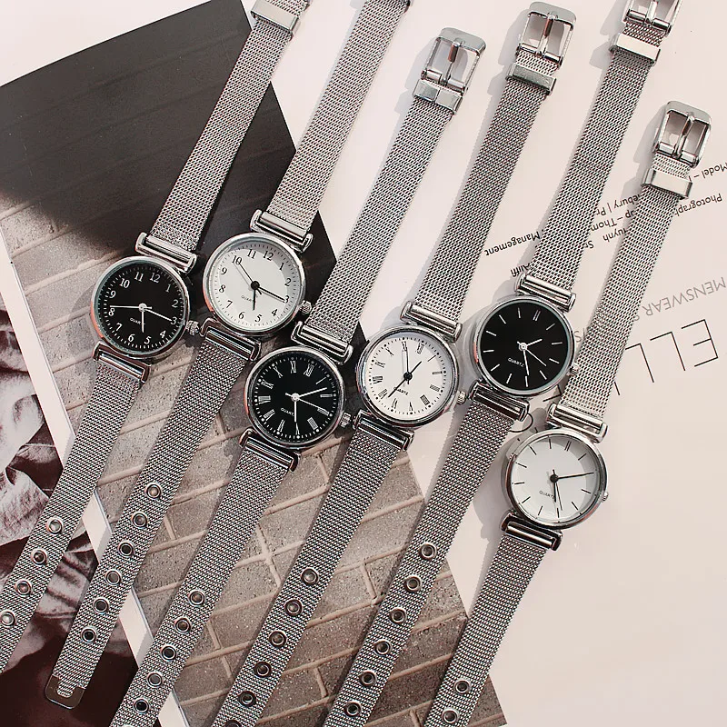 New Style Women Wristwatch Retro Female Student Simple Small Round Mesh Band Watch
New Style Women Wristwatch Retro Female Student Simple Small Round Mesh Band Watch