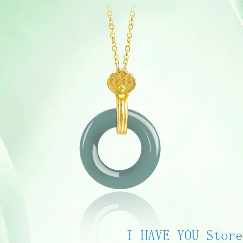 Natural A-grade Jade Pendant Blue Water Jade Ring Pendant Safety Ring S925 Silver Glutinous Ice Jade Pendant Necklace for Women
Natural A-grade Jade Pendant Blue Water Jade Ring Pendant Safety Ring S925 Silver Glutinous Ice Jade Pendant Necklace for Women