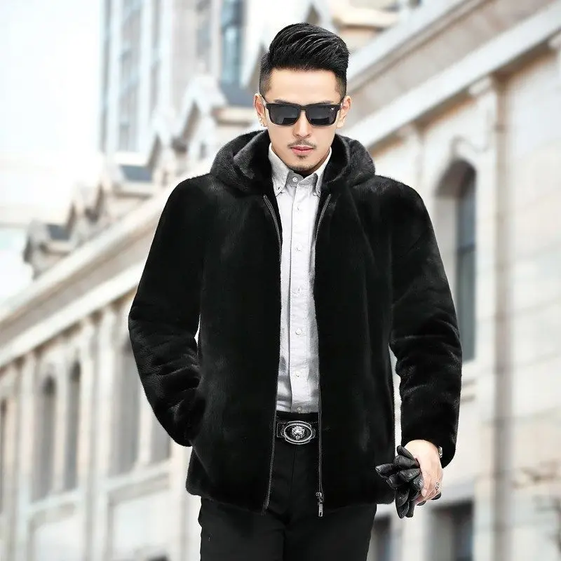 2021 New Faux Mink Fur Coat Fur Overcoat Zipper Coats Men's Winter Clothing Outerwear Fashion Hooded Male Loose Causal Jacket
2021 New Faux Mink Fur Coat Fur Overcoat Zipper Coats Men's Winter Clothing Outerwear Fashion Hooded Male Loose Causal Jacket