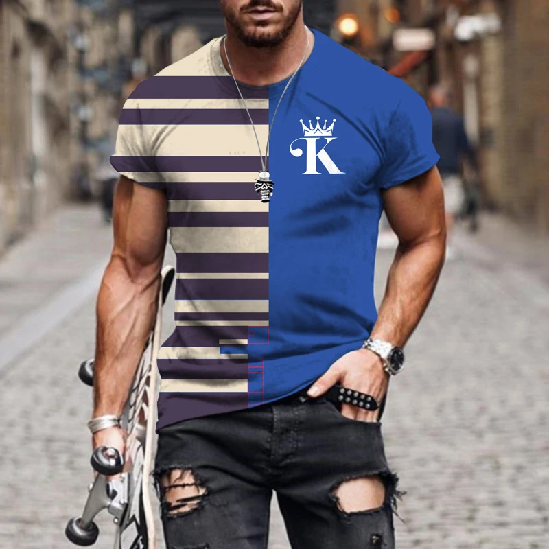 New 3D Sports Style Design Crown Stitching Printing Short-Sleeved Top Simple Casual Breathable Oversized T-shirt Clothes For Men
New 3D Sports Style Design Crown Stitching Printing Short-Sleeved Top Simple Casual Breathable Oversized T-shirt Clothes For Men