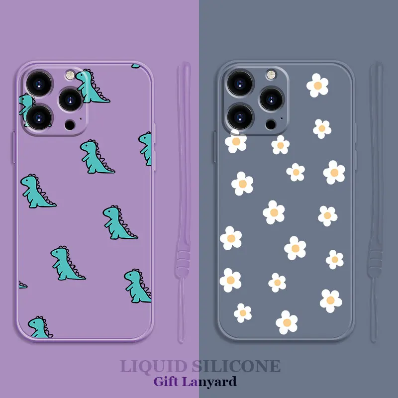 Liquid Soft Case For Apple iPhone 14 13 Pro 11 12 6 6S 7 8 Plus X XR XS Max Silicon Phone Cover Flowers 
Liquid Soft Case For Apple iPhone 14 13 Pro 11 12 6 6S 7 8 Plus X XR XS Max Silicon Phone Cover Flowers