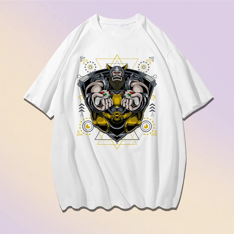Game Fighter Robot Print T-Shirt Summer Cotton Clothing Oversize Round Neck Short Sleeve Tshirts Fashion Casual Man Tee Shirts
Game Fighter Robot Print T-Shirt Summer Cotton Clothing Oversize Round Neck Short Sleeve Tshirts Fashion Casual Man Tee Shirts