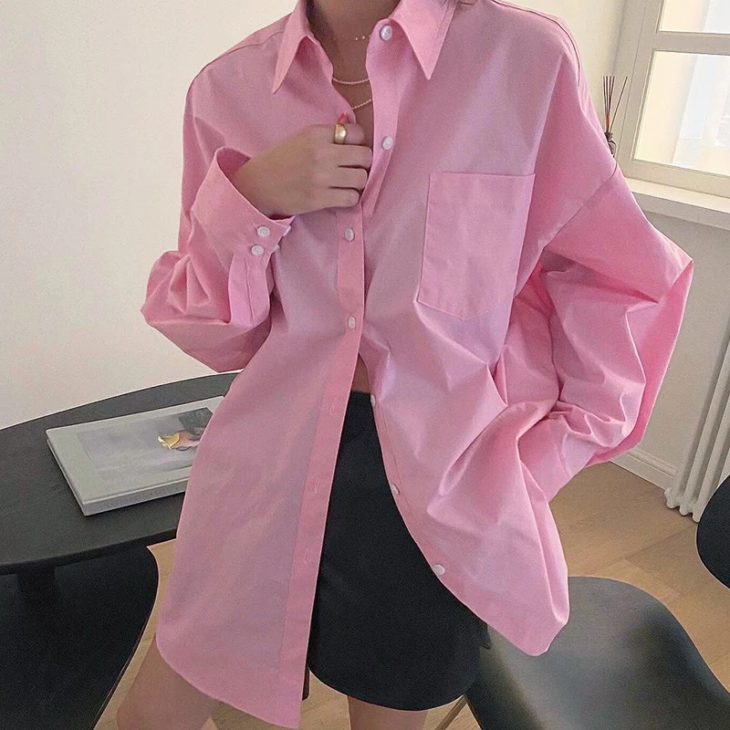 Женская блузка с длинным рукавом Clothland, розовая, зеленая яркая рубашка с длинным рукавом, милые Повседневные базовые Модные топы, блуза LA686
Женская блузка с длинным рукавом Clothland, розовая, зеленая яркая рубашка с длинным рукавом, милые Повседневные базовые Модные топы, блуза LA686