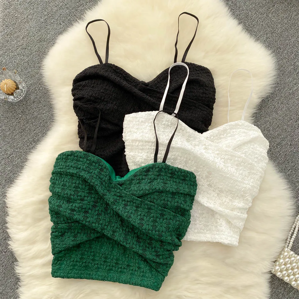 Vintage 2022 lace Summer short camis cross criss sexy night club camis women party Crop Top Harajuku tank tops
Vintage 2022 lace Summer short camis cross criss sexy night club camis women party Crop Top Harajuku tank tops