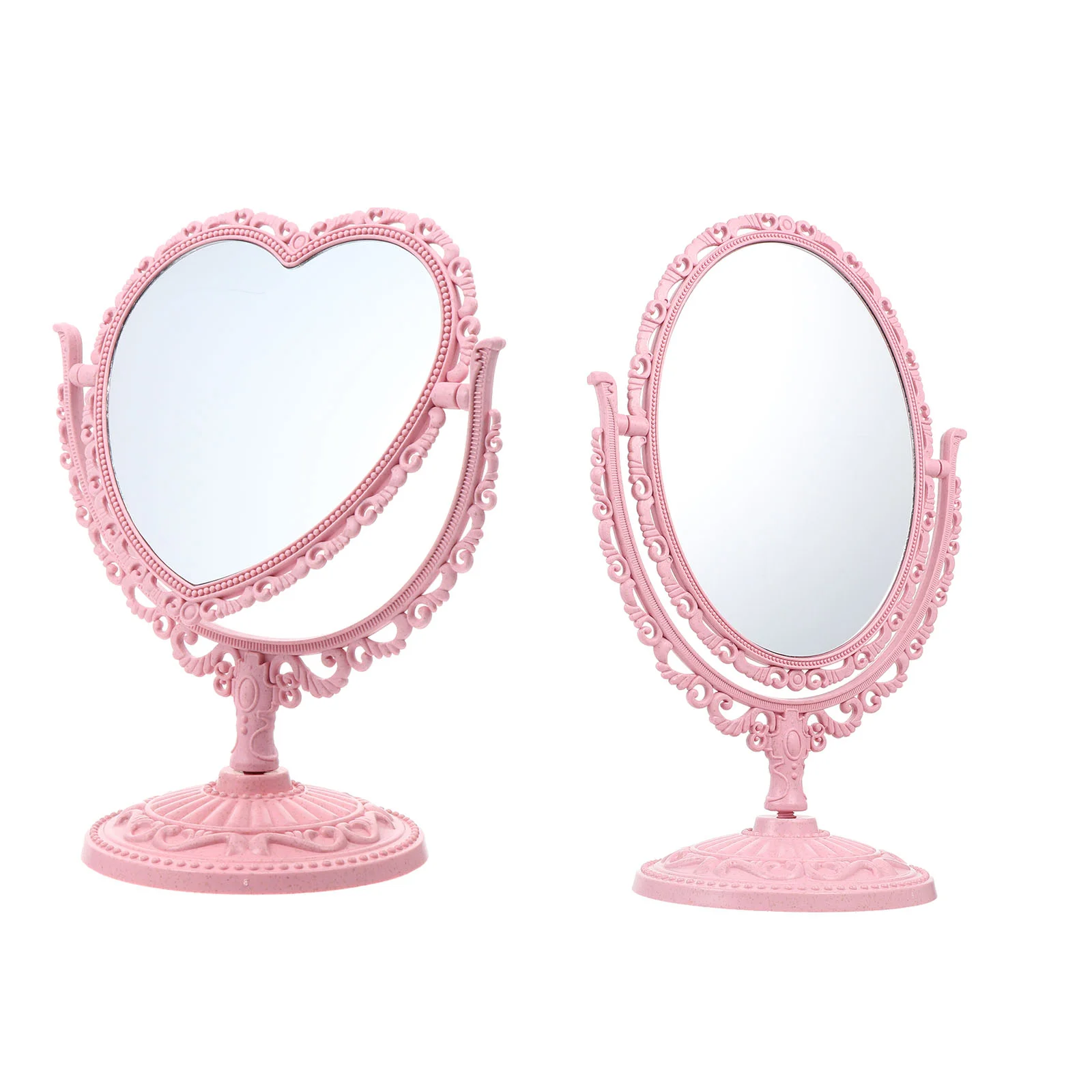 2Pcs Dual Sided Makeup Mirror Desktop Woman Mirror Portable Makeup Mirror for Home Room Makeup
2Pcs Dual Sided Makeup Mirror Desktop Woman Mirror Portable Makeup Mirror for Home Room Makeup