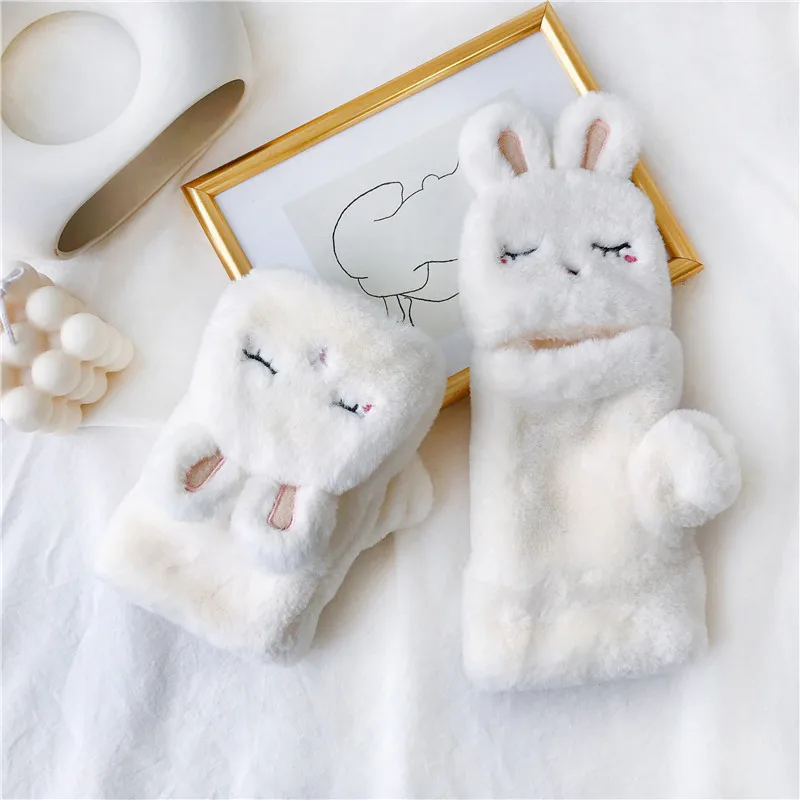 MYALICE Women Winter Cat Cartoon Gloves Elegant Warm Velvet Thicken Half Finger Flip Wittens Cute Driving Touch Screen Gloves
MYALICE Women Winter Cat Cartoon Gloves Elegant Warm Velvet Thicken Half Finger Flip Wittens Cute Driving Touch Screen Gloves