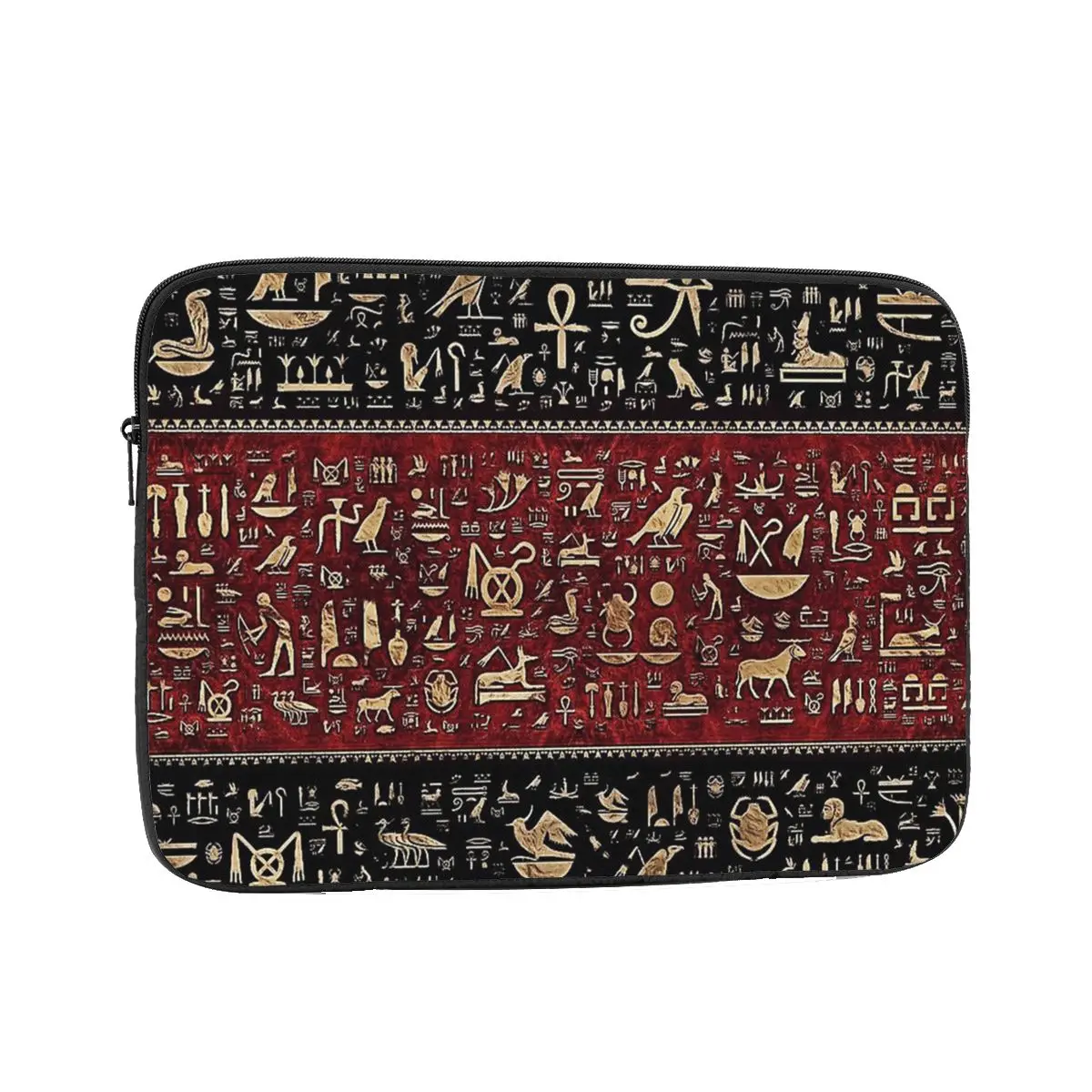 

Zipper Laptop Notebook Bag Case Egyptian Hieroglyphs Tablet Sleeve Case Ancient Egypt 12" 13" 15" 17" Shockproof Case Bag