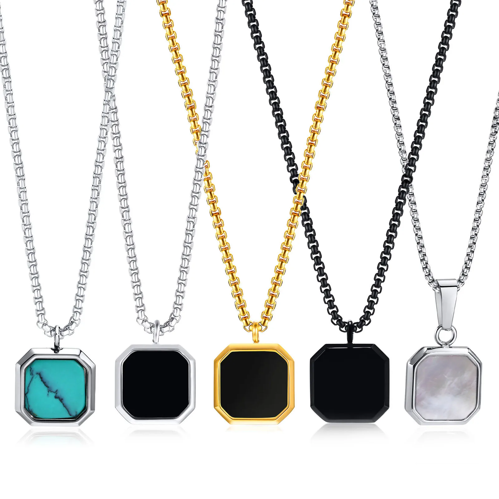 PSJ Men's Fashion Cool Style Cubic Gel Silver Black Gold Plated Stainless Steel Pendant with Necklace for Men Women Jewelry
PSJ Men's Fashion Cool Style Cubic Gel Silver Black Gold Plated Stainless Steel Pendant with Necklace for Men Women Jewelry