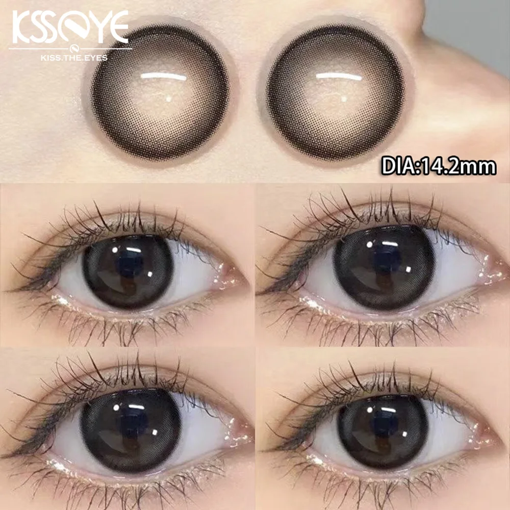 

KSSEYE 1 пара (2 шт.) натуральные контактные линзы для глаз при близорукости цветные линзы по рецепту для глаз Красота учеников ежегодное Использование Бесплатная доставка