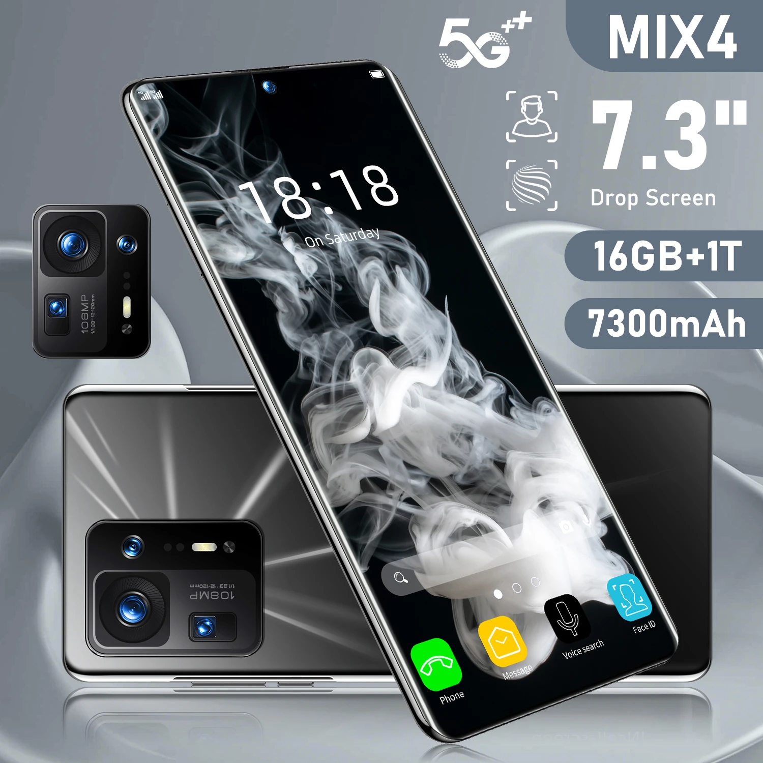 Новый смартфон MIX4, 7,3 дюйма, 16 ГБ + 1 ТБ, Android 12, глобальная версия 4G/мобильный телефон 48 Мп + 72 МП
Новый смартфон MIX4, 7,3 дюйма, 16 ГБ + 1 ТБ, Android 12, глобальная версия 4G/мобильный телефон 48 Мп + 72 МП