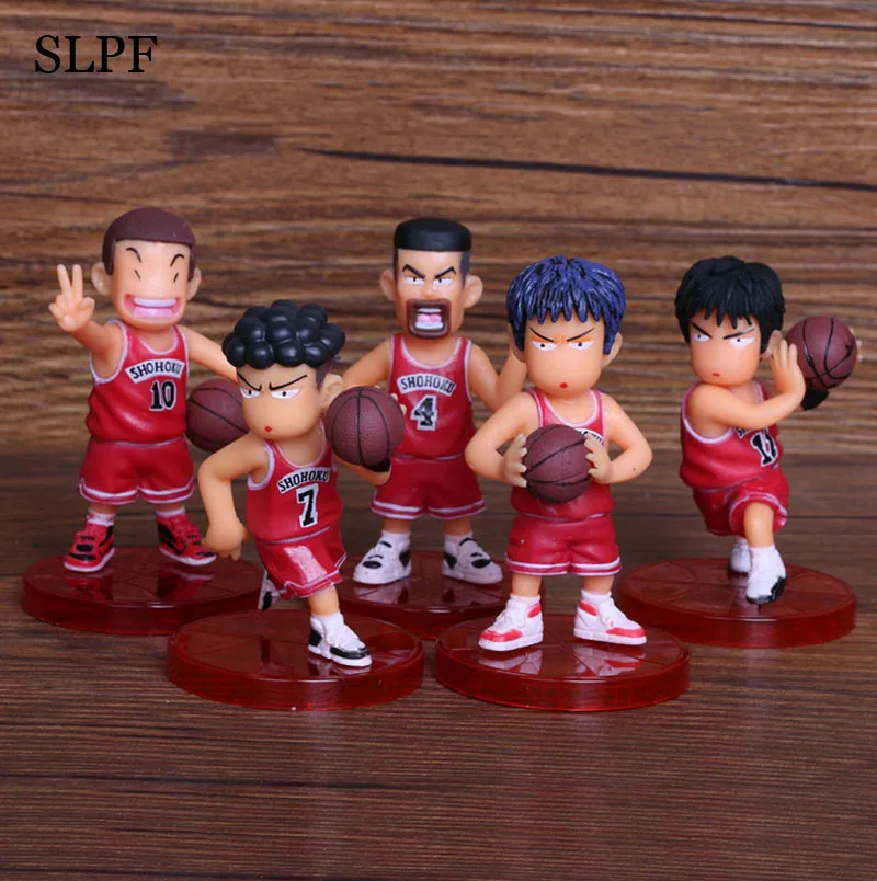 5pcs Cute Q Version Slam Dunk Set Hanamichi Sakuragi Anime Action Figures Car Ornament Red White Team Model Toys For Kids Boys
5pcs Cute Q Version Slam Dunk Set Hanamichi Sakuragi Anime Action Figures Car Ornament Red White Team Model Toys For Kids Boys