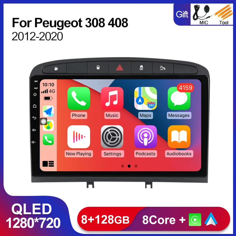 Автомагнитола 9 дюймов 1280*720 QLED, мультимедийный видеоплеер для Peugeot 408 308 2010-2016, 2Din Android 11, автомагнитола Carplay 4G Lte
Автомагнитола 9 дюймов 1280*720 QLED, мультимедийный видеоплеер для Peugeot 408 308 2010-2016, 2Din Android 11, автомагнитола Carplay 4G Lte