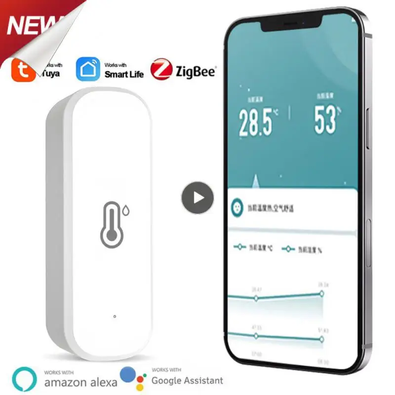 1~10PCS Temperature Humidity Sensor Tuya Zigbee Smart Temperature And Humidity Sensor Work With Alexa Google Home
1~10PCS Temperature Humidity Sensor Tuya Zigbee Smart Temperature And Humidity Sensor Work With Alexa Google Home