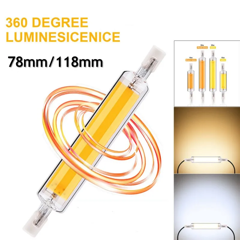 10Pcs R7S LED COB Glass Tube 78mm 118mm High Power J78 J118 COB Light Bulb AC110V 220V 230V 240V Home Replace Halogen Lamp
10Pcs R7S LED COB Glass Tube 78mm 118mm High Power J78 J118 COB Light Bulb AC110V 220V 230V 240V Home Replace Halogen Lamp