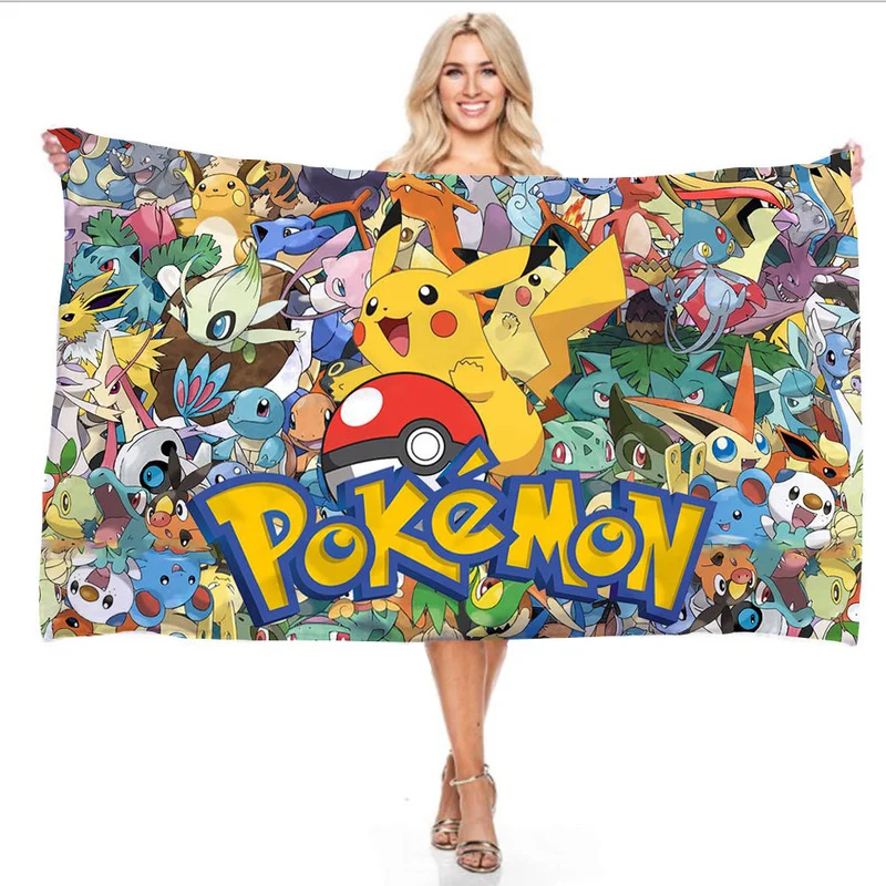 Pokemon Kids Microfiber Bath Towel Boy Girl Soft Wearable Cartoon Pikachu Bathing Suit Beach Spa Bathrobe Wash Clothes Bathrobe
Pokemon Kids Microfiber Bath Towel Boy Girl Soft Wearable Cartoon Pikachu Bathing Suit Beach Spa Bathrobe Wash Clothes Bathrobe