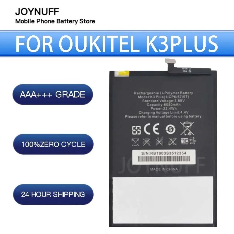 New Battery High Quality 0 Cycles Compatible k3plus For Oukitel k3 plus+ Replacement GOOD Sufficient Batteries smart mobilephone
New Battery High Quality 0 Cycles Compatible k3plus For Oukitel k3 plus+ Replacement GOOD Sufficient Batteries smart mobilephone