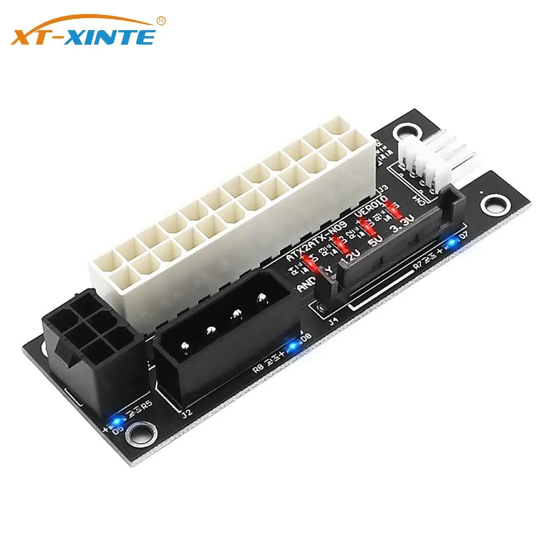 XT-XINTE 4in1 4Pin/SATA/ATX 6Pin/24P Dual PSU Multiple Power Supply Adapter Card Synchronous Power Board Add 2PSU with Power LED
XT-XINTE 4in1 4Pin/SATA/ATX 6Pin/24P Dual PSU Multiple Power Supply Adapter Card Synchronous Power Board Add 2PSU with Power LED