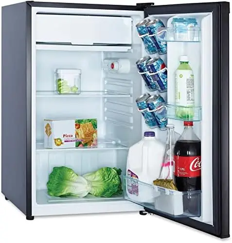 

AVARM4416B холодильники, стеклянные полки, дверной морозильник, размораживание, Energy Star, 4,4 кубических футов, черный, 33